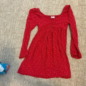 GAP Kids Red Dress with White Dots